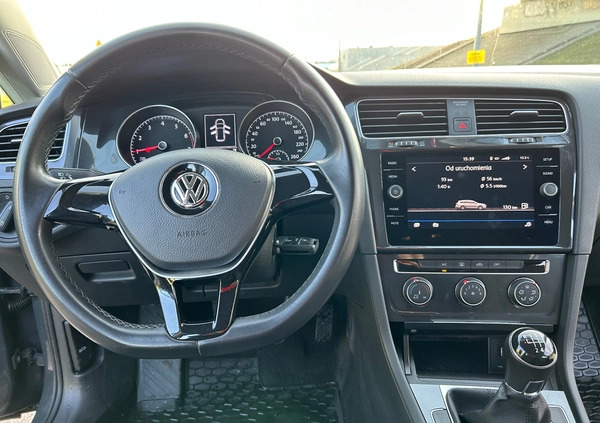 Volkswagen Golf cena 47900 przebieg: 124000, rok produkcji 2019 z Konin małe 79